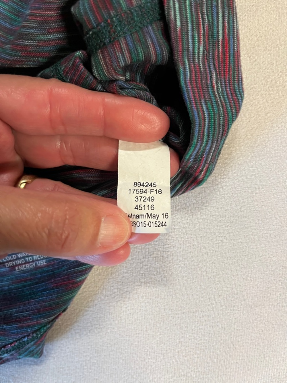 REI Women’s Hooded 1/4 Zip Performance Pullover Teal Multi Size M - Picture 8 of 9
